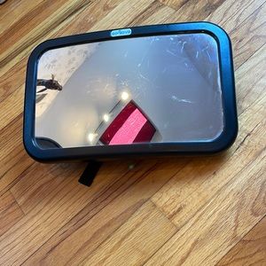 Rear view facing mirror for car seat